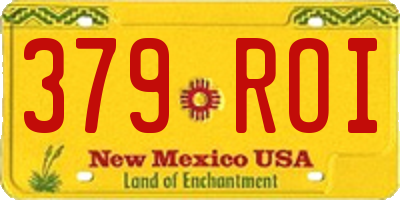 NM license plate 379ROI