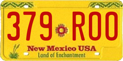 NM license plate 379ROO