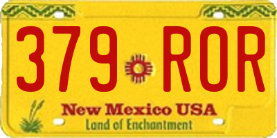 NM license plate 379ROR