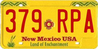 NM license plate 379RPA