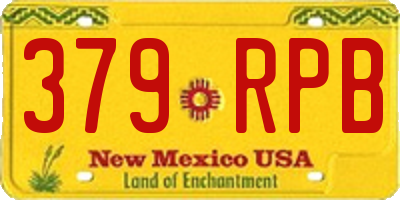 NM license plate 379RPB