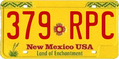 NM license plate 379RPC