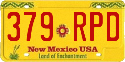 NM license plate 379RPD