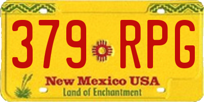 NM license plate 379RPG