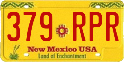 NM license plate 379RPR