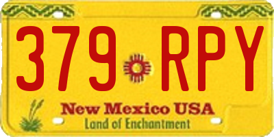 NM license plate 379RPY