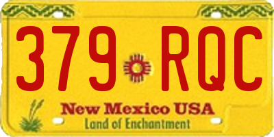 NM license plate 379RQC