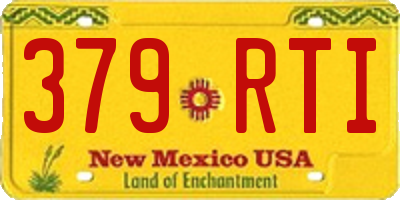 NM license plate 379RTI