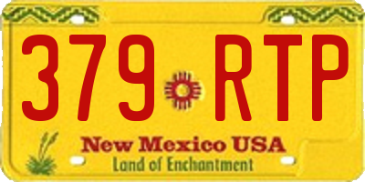 NM license plate 379RTP