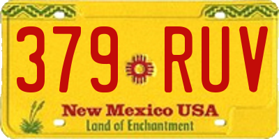 NM license plate 379RUV