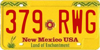 NM license plate 379RWG