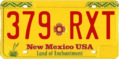 NM license plate 379RXT