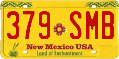NM license plate 379SMB