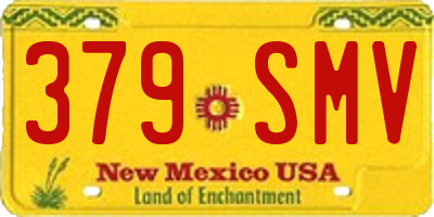NM license plate 379SMV