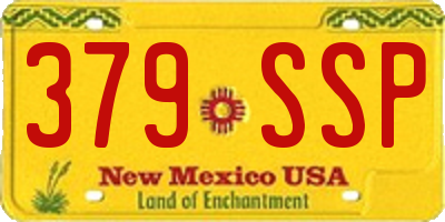 NM license plate 379SSP