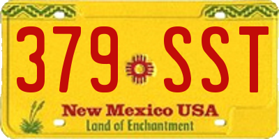 NM license plate 379SST