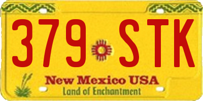 NM license plate 379STK