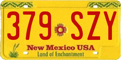 NM license plate 379SZY