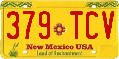 NM license plate 379TCV