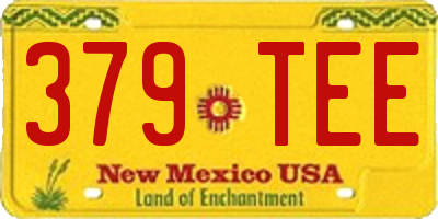 NM license plate 379TEE