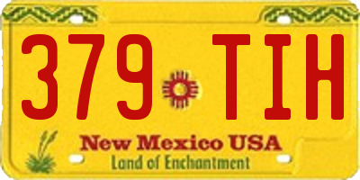 NM license plate 379TIH