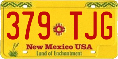 NM license plate 379TJG