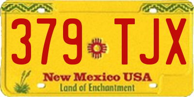 NM license plate 379TJX