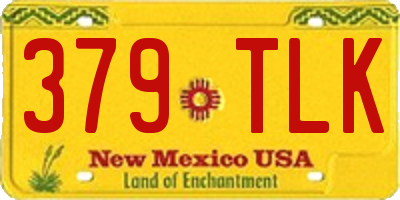 NM license plate 379TLK