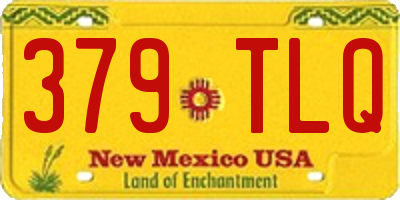 NM license plate 379TLQ