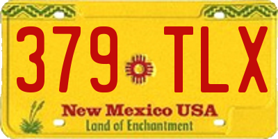 NM license plate 379TLX