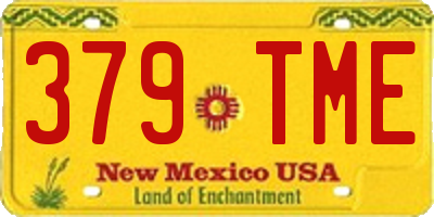 NM license plate 379TME