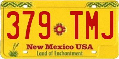 NM license plate 379TMJ