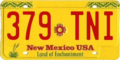 NM license plate 379TNI