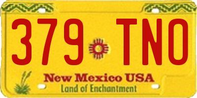 NM license plate 379TNO