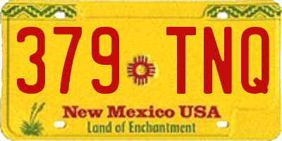 NM license plate 379TNQ
