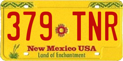 NM license plate 379TNR