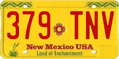 NM license plate 379TNV