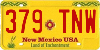 NM license plate 379TNW