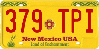 NM license plate 379TPI