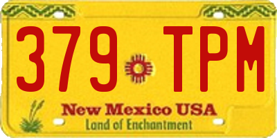 NM license plate 379TPM