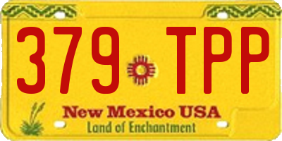 NM license plate 379TPP