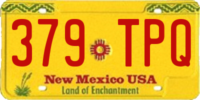 NM license plate 379TPQ