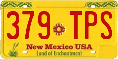 NM license plate 379TPS