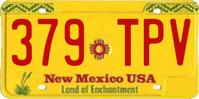 NM license plate 379TPV