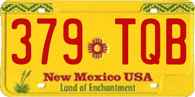 NM license plate 379TQB