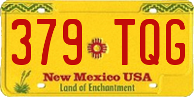 NM license plate 379TQG