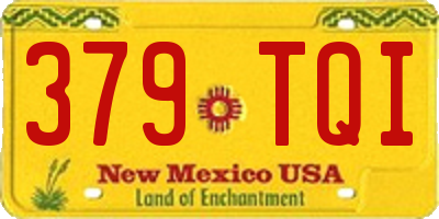 NM license plate 379TQI
