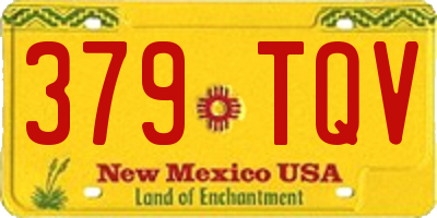 NM license plate 379TQV
