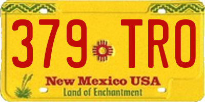 NM license plate 379TRO
