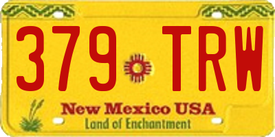 NM license plate 379TRW